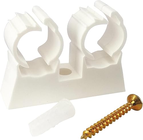 SOMATHERM FOR YOU - Satz von 10 Doppelsitz Clips für Rohrdurchmesser 20 mm - Cheap-Us