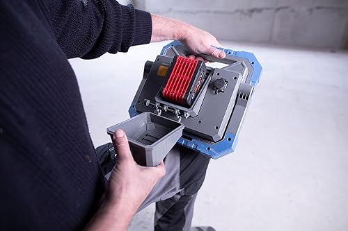 Brennenstuhl Professional LED Hybrid Baustrahler BS 8050 MH (Kompatibel zum Bosch Professional 18V Akku System, Akku- und Netzbetrieb, 80W, 5m, 7900lm, dimmbar, ohne Akku, Engineered in Germany) - Cheap-Us