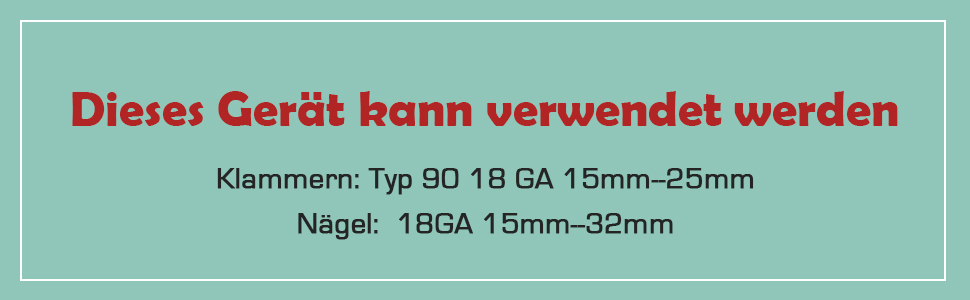  Elektrotacker Nagelpistole NTC0040