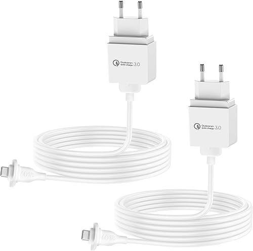 SkingHong 30ft-Ladekabel für eufyCam 3C - mit EU Plug Netzteil x2 Set Wasserfestes Aufladekabel 9M Extra langes Kabel Innen& Draussen - Cheap-Us