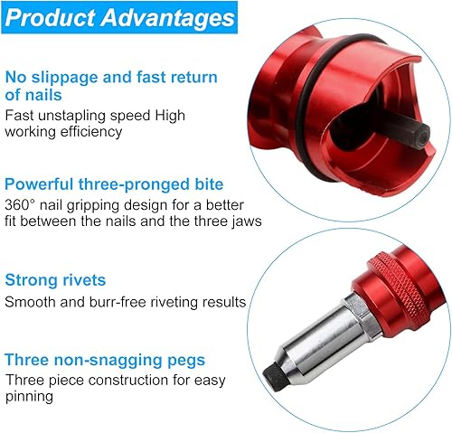 6 Stück Nietaufsatz für Akkuschrauber, Nietzange Akkuschrauber mit Bohrer, Blindnietaufsatz für 2,4-4,8mm Blindnieten, Akku Nietgerät mit Griff, für Akkuschrauber oder Bohrmaschinen - Cheap-Us
