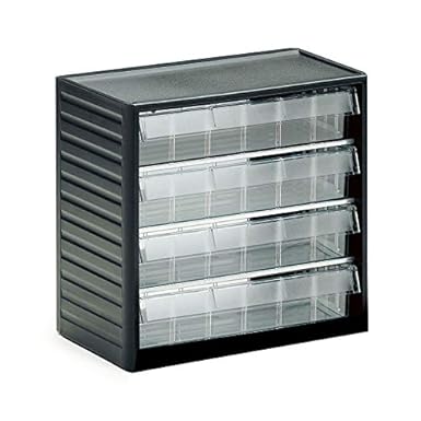 Treston Kleinteilemagazin 291-3, BxTxH 310x180x290 mm, 24 Schubladen, Grau - Cheap-Us