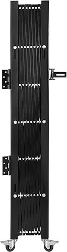 VEVOR Einzelnes Faltbares Sicherheitstor, 48 x 66 Zoll Falttürtor, Akkordeon-Sicherheitstor aus Stahl, Flexibel Erweiterbares Sicherheitstor, Rollendes Barrikadentor, Scherentor mit Vorhängeschloss - Cheap-Us