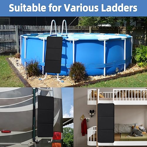 Teodute Kinder-Etagenbett-Leiterabdeckung: Etagenbett-Leiter-Verriegelung – Etagenbett-Leiterpolster, um zu verhindern, DASS Kinder auf Leitern Klettern Schwarz - Cheap-Us