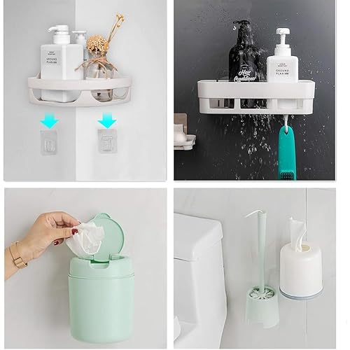 Klebehaken 20 Paar Set Transparent，Klebehalterung, kein Bohren erforderlich, selbstklebende doppelseitige Wandhaken，abnehmbar, geeignet für Küche, Bad, Wohnzimmer - Cheap-Us