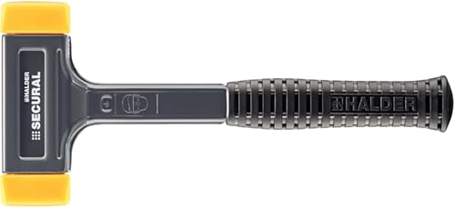 Secural Schonhammer, Kopf und Stiel bruchsicher aus einem Stück Stahl, Schlageinsätze rechteckig | l=30 mm / b=40 mm | 3380.040 - Cheap-Us