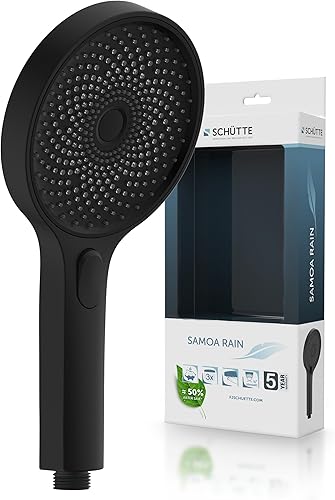 Schütte OCEAN Duschsystem mit Thermostat und Glasablage-Duschset mit 30x30cm, Regendusche mit Wandhalterung und Duschkopf-Duschpaneel Duschsäule in Chrom/Anthrazit 60531 - Cheap-Us