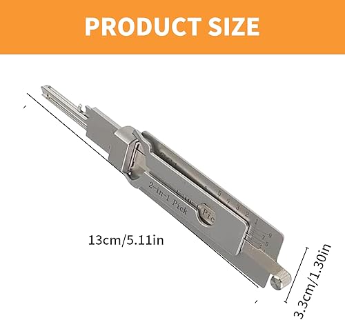 GUTERTOP Stainless Steel Master Key Decoder, Schlossknacker Werkzeug, SS001 Pro Schlüssel Decoder aus Edelstahl, Auto Lock Pick - Cheap-Us