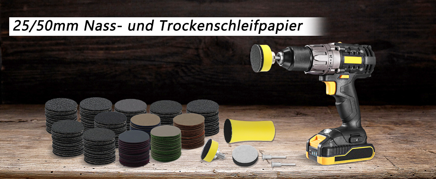 25/50mm Nass und Trocken Schleifpapier