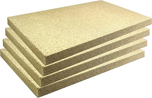 Vermiculite Platten Schamott Ersatz SF600 für die Feuerraum Auskleidung bis 1100°C Varianten (500 x 300 x 25 mm, 1 Stück) - Cheap-Us