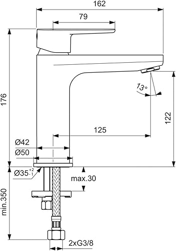 Ideal Standard BC555AA Cerafine O Waschtischarmatur ohne Ablaufgarnitur - Cheap-Us