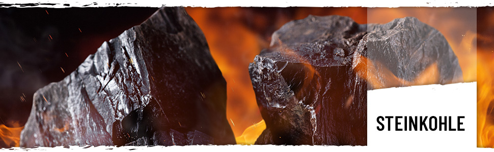 Heizfuxx Steinkohle Nusskohle Nuss Kohle Stein Koks Mittel Fein Grob PALIGO Schwarz Heizwert 