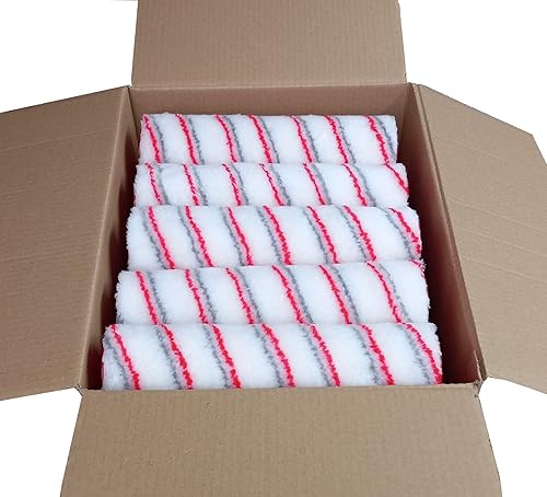 5 x Profi Malerrolle Malerwalze Farbrolle Maler Walze Rolle 25cm lang mit 14mm Flor WZG - Cheap-Us