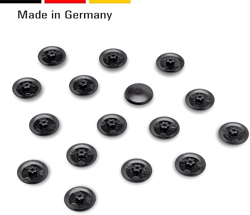 100 Abdeckkappen für Torx-Schrauben - Torx Schraubenabdeckung aus Kunststoff in verschiedenen Größen (TX 20, Weiß) - Cheap-Us
