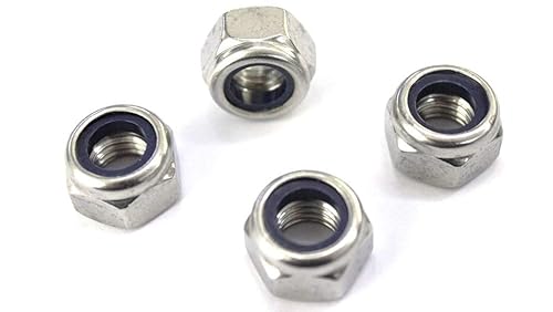 25 Stück M8 DIN 985 selbstsichernde Muttern mit Polyamidklemmteil - Edelstahl - A2 - Stopmuttern - Sicherungsmuttern (25, M8) - Cheap-Us