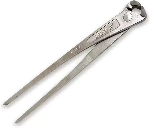 Kraftzange Monierzange 300 mm Kraft Zange Flechtzange Drahtzange, verchromt inkl. Arbeitshandschuhe - Cheap-Us