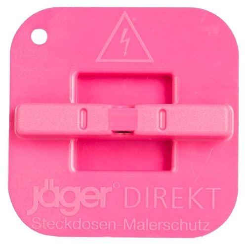 Jäger Direkt 100x Steckdosen Malerschutz, wiederverwendbar, für alle Steckdosen inkl. Schutzkontakt, ideal für Malerarbeiten, Tapezieren, Renovierungen, BioBased, Made in Germany - Cheap-Us