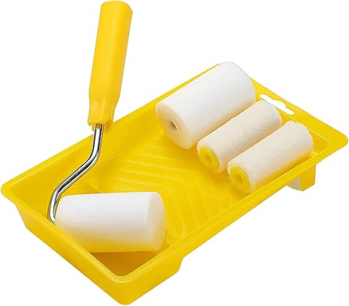 Mini-Schaumstoff-Farbroller, Maler-Set, 5,1 cm, klein, für Wandmalerei, Reparaturpinsel, 6 Stück - Cheap-Us