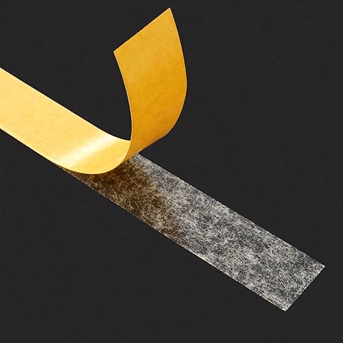 KLEBESHOP24 KLEBEBAND DOPPELSEITIG | Handreißbar | Breite wählbar | 10/50 m | Stark klebend | Universalklebeband | Doppelklebeband für Papier, Metall, Kunststoff, Pappe, Holz etc. / 6 mm x 10 m - Cheap-Us