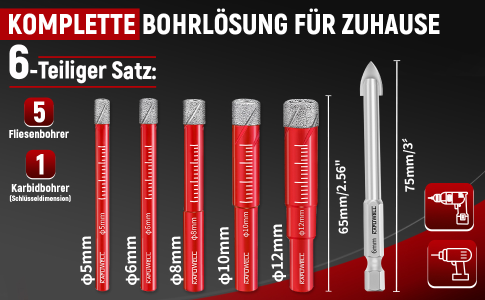 KOMPLETTE BOHRLOSUNG FUR ZUHAUSE