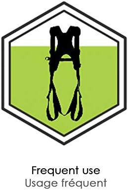 Kratos Safety Auffanggurt Akros 1, Grösse S-L, mit 2 Auffangpunkten und 3 Schnellverschluss Schnallen, PSA, EN361 - Cheap-Us