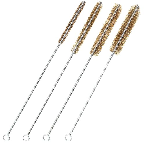 4 Stück drahtbürste,stahlbürste,messingbürste Set ,Drahtbürste,Messingrohrreinigungsbürste,Messing Edelstahl Drahtbürste Verwendet,für Rohrrohr Reinigung Schlacken(8mm/10mm/12mm/15mm) - Cheap-Us