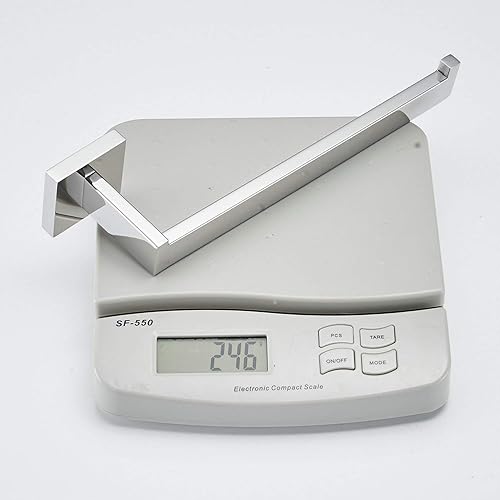 Beelee Handtuchhalter, poliertes Chrom Handtuchstange Handtuchring, Wandmontage, SUS 304Edelstahl, offener Arm, Einzelstange, BA19905C - Cheap-Us