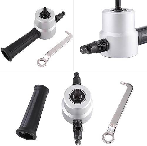 Fafeicy doppelkopf Blechschneider elektrische Bohrmaschine Aufsatz Knabberwerkzeug, für Werkstatt, Heimwerker und Autoreparatur - Cheap-Us