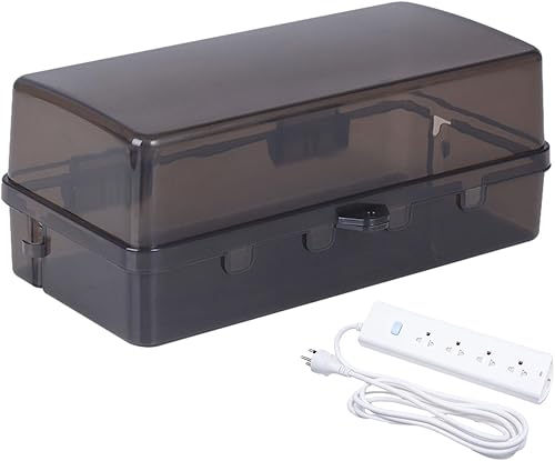 Furtryvl Kabelbox Wasserdicht, Wetterfeste Elektronik Box, Wetterfeste Safe Kabelbox außenbereich, wetterfeste Steckerabdeckung zum Schutz von Steckdosenleiste, Timer-Steckdose - Cheap-Us