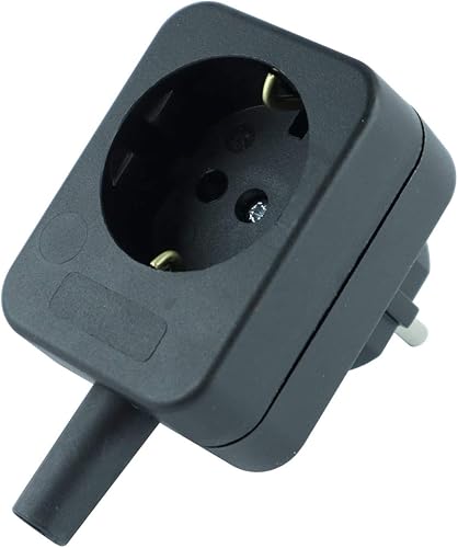 Xenterio Schutzkontakt-Zwischenstecker mit Kabelabzweig für zusätzlichen Verbraucher, 16A/230V~, Farbe weiß - Cheap-Us