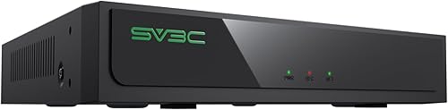 SV3C 4K 16-Kanal POE NVR, 8-Port Netzwerk-Videorekorder für Heimüberwachungssysteme, unterstützt 12MP/8MP/6MP/5MP/4MP/3MP/1080P IP-Kameras, Fernzugriff, 24/7 Aufzeichnung, bis zu 16TB HDD-Steckplatz - Cheap-Us