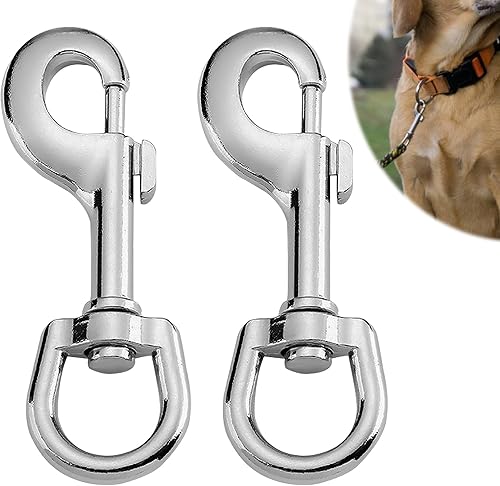 SRLWMYI Stabile Karabinerhaken mit Drehgelenk 2 Stück Edelstahl Können als Schlüsselanhänger und Karabiner Schlüsselanhänger oder für Hundeleinen Verwendet Werden - Cheap-Us