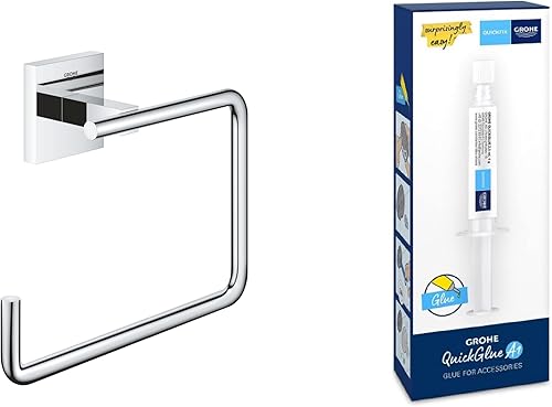 GROHE Start Cube - Handtuchring (verdeckte Befestigung, Material: Metall), chrom, 40975000 - Cheap-Us