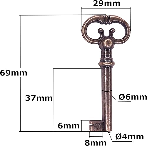 cyclingcolors Drehstangenschloss Möbelschloss Zierschlüssel Schrankschloss Aufschraubschloss, Rechts - Cheap-Us