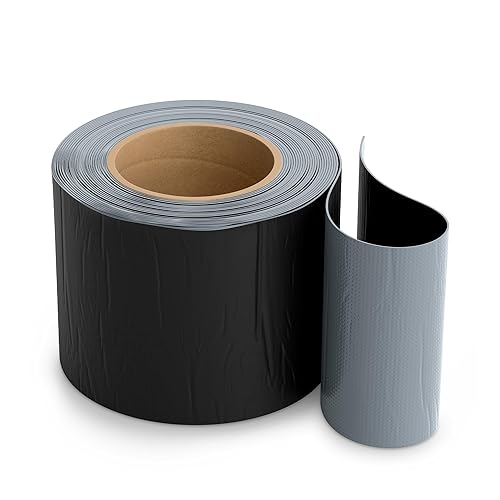 Isolbau Butyl Reparaturband - Anthrazit, 150 mm x 10 m - Abdichtungsband für Dach, Loch, Rohr, Wohnmobile - Wasserdichter Schutz gegen Korrosion Witterung & UV-Bestrahlung - Selbstklebende Klebeband - Cheap-Us