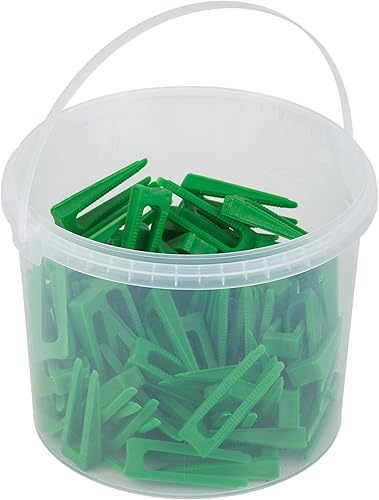 Meister Ersatzclips für Nivelliersystem, 400 Stück - Im Eimer - Fliesendicke 7-15 mm / Fliesen-Nivellierhilfe mit Zuglasche / Verlegehilfe mit Keilen / 4423200 - Cheap-Us