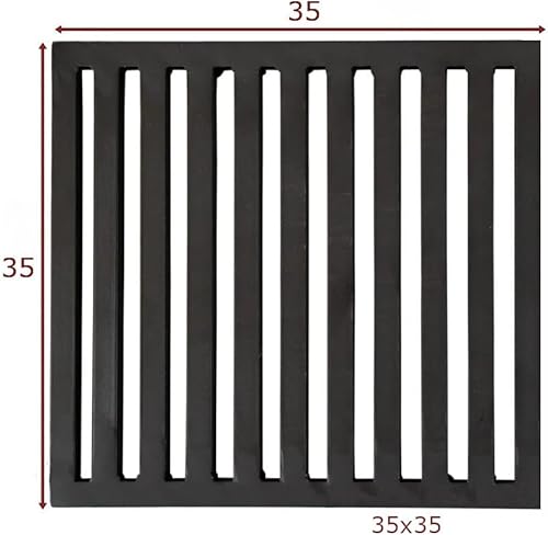 Ofenrost Eckrost für Kamin 18,5x32cm | 32x18,5cm Kaminrost Stahlgitterrost Ascherost Kaminrost Feuerrost Rost Ascherost Backofenrost Robuster Schwerlastrost | 185x320 mm | 320x185mm | Dicke 14mm - Cheap-Us