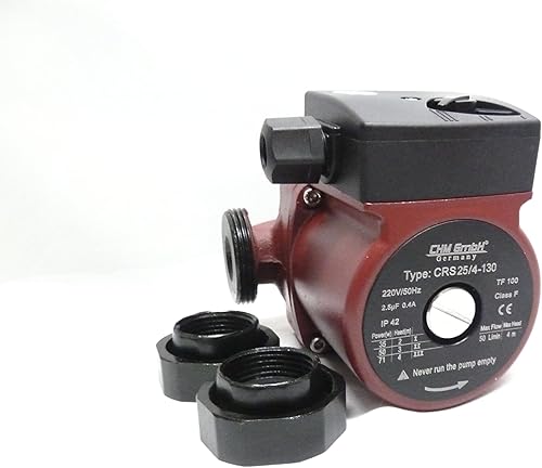 CHM GmbH® Umwälzpumpe 25-40/130 Heizungspumpe Zirkulationspumpe Effizienzpumpe 50l/min Förderhöhe 4m - Cheap-Us