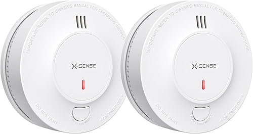 X-Sense Verbesserter Rauchmelder 10 Jahre Batterie, Feuermelder mit fotoelektrischem Sensor, EN14604 geprüfte Brandmelder, SD2J0AX, 5er Set - Cheap-Us