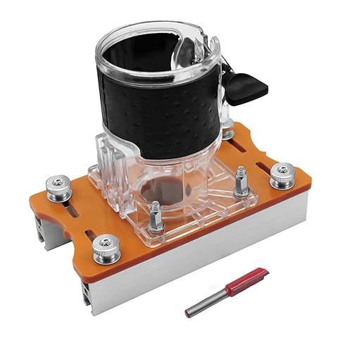 Holz-Router-Slotting-Locator, 2 in 1 Schlitz basis und Befestigungs halterung für 65-mm-Trimmmaschine, hoch effiziente Trimmer-Schlitz halterung für Holz bearbeitungs projekte - Cheap-Us
