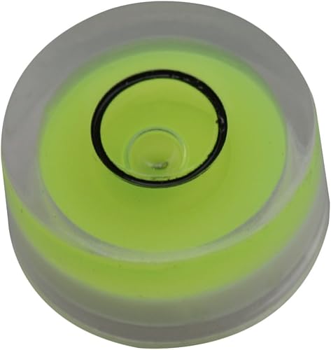 Yibuy Wasserwaagen-Libelle, Grün, 12 x 6 mm, runder Neigungsmesser, zum Ausrichten von Oberflächen – 4 Stück - Cheap-Us