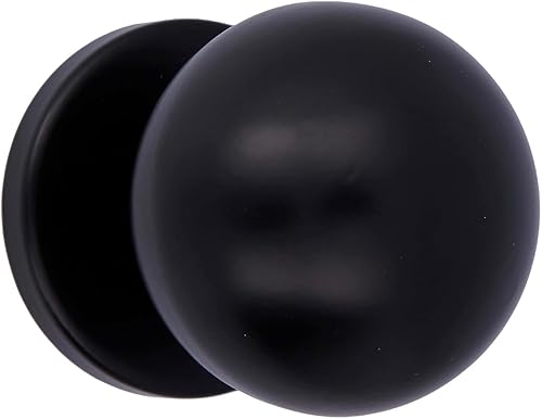 Amig - Türklinken | Aus Edelstahl | Griff: Ø70 mm | Schwarz | Beständig gegen Abrieb, Rost und Korrosion - Cheap-Us