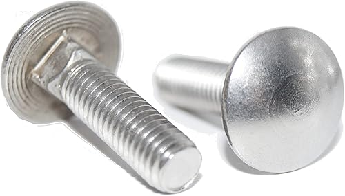 Schlossschrauben M5x25 10 Stück Flachrundschrauben mit Vierkantansatz DIN 603 A2 Edelstahl - Cheap-Us