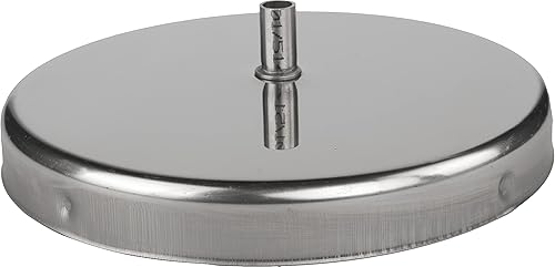 Kolor Edelstahl Rauchrohr Kaminaufsatz Ofenknie Ofenrohr Abgasrohre Rosette Regenhut Rohr Bogen T-Stück Kaminhaube Grundplatte (DN 120 mm, Rohr 500 mm) - Cheap-Us