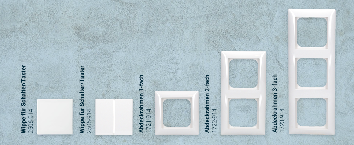 Busch-Jaeger Wippen Abdeckrahmen 2-fach 3-fach