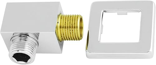 Welfenstein Wandanschlussbogen HC10 eckig Messing verchromt - Cheap-Us