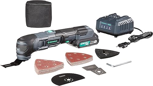 Marke Denali by SKIL, Oszillierendes Multi-Werkzeug-Set, 18 V (20V max.), mit 32-teiligem Bit-Set, inklusive 2,0 Ah Lithium-Akku und Ladegerät - Cheap-Us