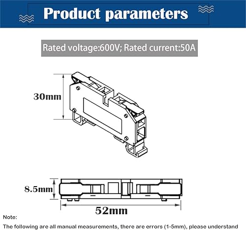 Reihenklemmen Hutschiene, CTRICALVER 10 Pcs Kompakte Steckklemme (rot), Mit Markierungsstreifen, Verbindungsleisten (2/3/4/5 Pin) und Sicherungsclip - Cheap-Us