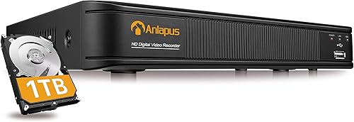 Anlapus 8 Kanal HD 1080P DVR Video Recorder Receiver Aufzeichnungsgerät ohne Festplatte, Unterstützt TVI/CVI/AHD/960H 720P 1080P Kamera System - Cheap-Us