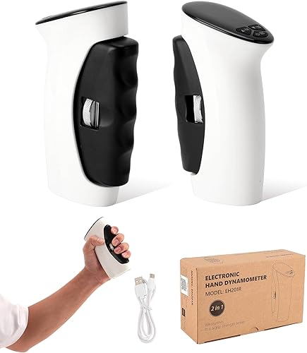 Sonew Elektronischer Handdynamometer, LED Handgriff mit USB, Digitaler Handkraftmessgerät für Zuhause und Fitnessstudio, Handgriffverstärker, Grip Strength Trainer - Cheap-Us